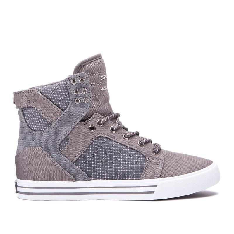 Zapatillas Altas Supra Argentina Hombre - SKYTOP Gris (HQVDP-0187)